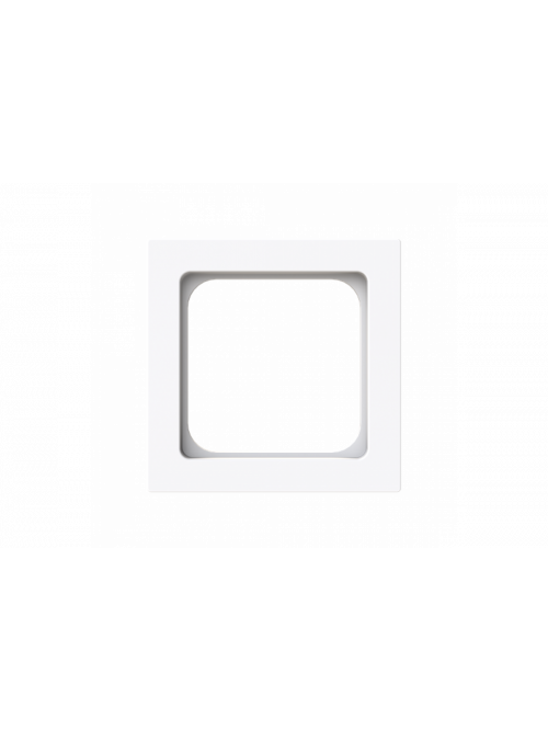 Cover plate Telecommunication inserts 50 x 50 mm studio white - Busch-art linear