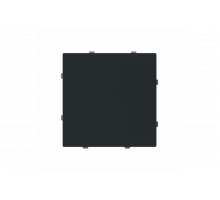 Busch-Jaeger – 1742-45M Cover plate Blind cap with Mounting plate black matt - Busch-art linear