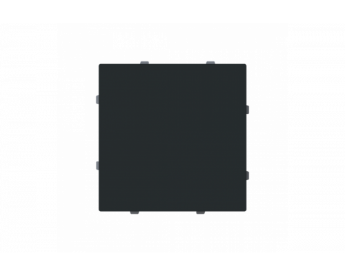 Busch-Jaeger – 1742-45M Cover plate Blind cap with Mounting plate black matt - Busch-art linear