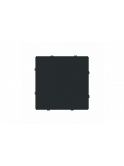 Busch-Jaeger – 1742-45M Cover plate Blind cap with Mounting plate black matt - Busch-art linear