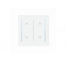 Busch-Jaeger – LFAW/A.2.70.11-44M Cover plate with legend with Symbol "arrows" studio white matt - Busch-art linear