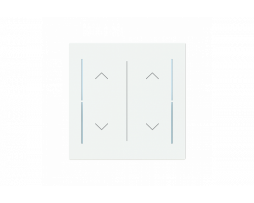 Busch-Jaeger – LFAW/A.2.70.11-44M Cover plate with legend with Symbol "arrows" studio white matt - Busch-art linear