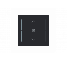 Busch-Jaeger – LFJW/A.1.70.11-45M Cover plate with legend with Symbol "venetian blind" black matt - Busch-art linear