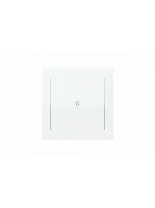 Busch-Jaeger – LFB/A.1.70.11-44G Cover plate with legend with Symbol "light" studio white - Busch-art linear