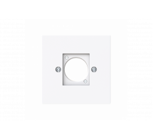 Cover plate XLR 1 gang studio white - Busch-art linear