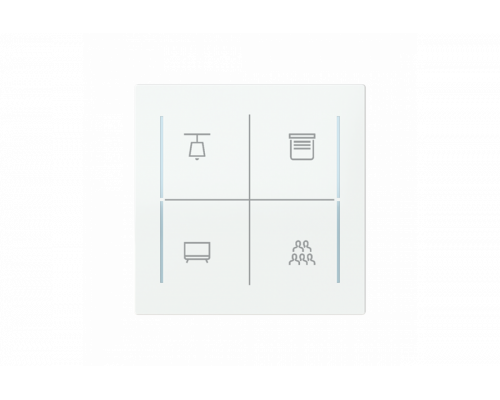 Busch-Jaeger – LFW/A.0.70.11-CK Cover plate studio white - Busch-art linear