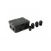 Junction box AK2-IP65, black, with 3 cable glands M20