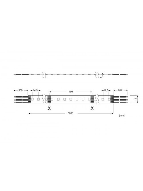 LED Star Strip 700 RGBW, LED STRIP 700 S RGBW/24V IND