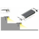 profil LED UP-MINI10 A 1000 anod.
