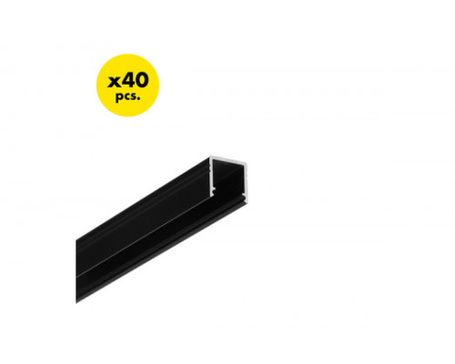 профиль LED SMART10 AC2/Z 2000 чёрный анодированный [40szt]