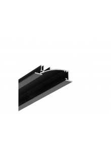 profil LED FLAT8 H/UX 2000 czarny anod. /op