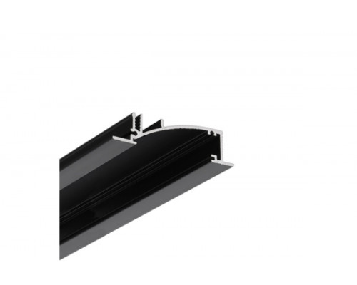 profil LED FLAT8 H/UX 2000 czarny anod. /op