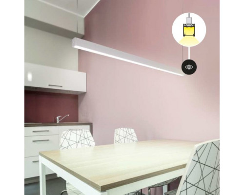 Profil LED aparent LINEA 20, alb, lungime 2m