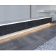 Profil LED aparent SLIM 8, aluminiu anodizat, lungime 2m