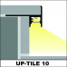 Profil LED de trepte UP-TILE10, aluminiu anodizat, lungime 2m