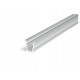 Profil LED încastrat DEEP 10, aluminiu neanodizat, lungime 2m