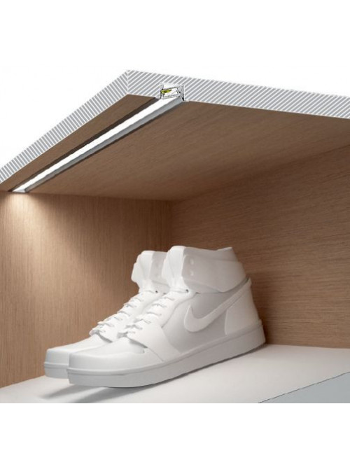 Profil LED încastrat DIAGONAL 14, aluminiu anodizat, lungime 2m
