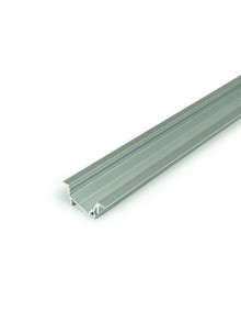 Profil LED încastrat DIAGONAL 14, aluminiu anodizat, lungime 2m