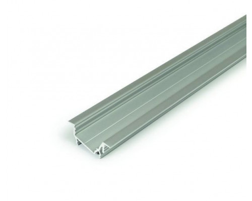 Profil LED încastrat DIAGONAL 14, aluminiu anodizat, lungime 2m