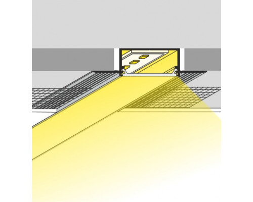 Profil LED încastrat VARIO 30-04, aluminiu neanodizat, lungime 2m