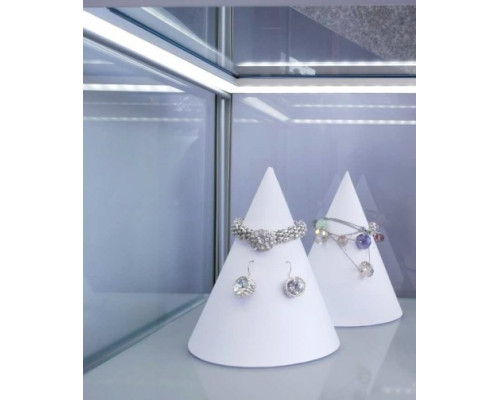 Profil LED pentru sticlă EDGE 10, aluminiu anodizat, lungime 2m