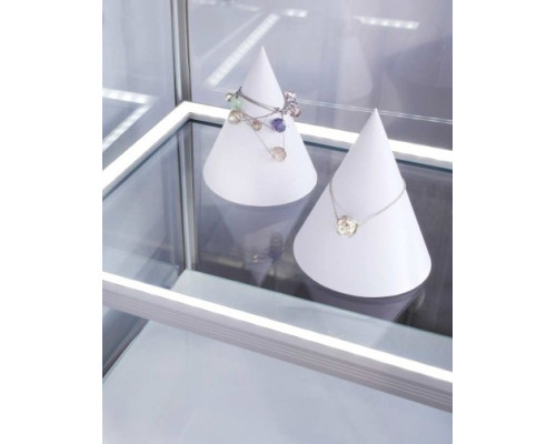 Profil LED pentru sticlă EDGE 10, aluminiu anodizat, lungime 2m