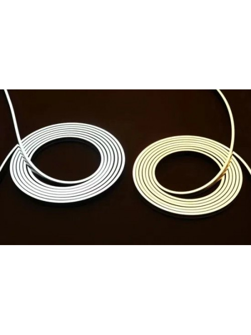 Светодиодный неон PROLUM™ 10x10, IP68, 12V, Series "ST", Тепло-Белый, PRO