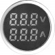 Арматура светосигнальная с индикацией напряжения и  силы тока e.ad22.va Ø22мм, 50-500В