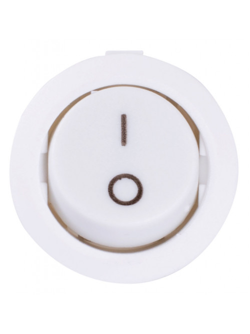 Переключатель клавишный e.switch.key.06, 2 pin, круглый, белый