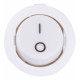 Переключатель клавишный e.switch.key.06, 2 pin, круглый, белый