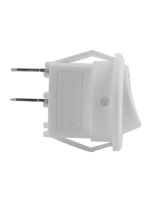 Переключатель клавишный e.switch.key.06, 2 pin, круглый, белый