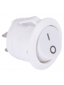 Переключатель клавишный e.switch.key.06, 2 pin, круглый, белый