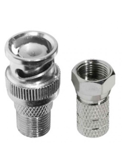 BNC42 + AD-0001 Mufa BNC + "F" conector