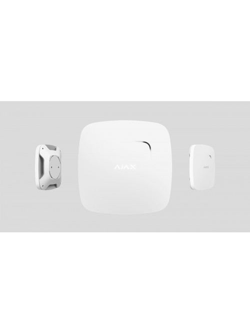 Ajax FireProtect Plus (with CO) EU Detector de fum si temperatura, alb