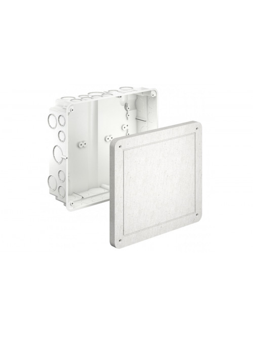 Universal installation housing with mineral fibreboard, 238 x 208 x 83 mm