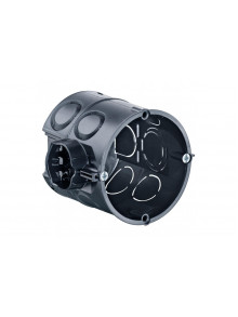Flush mounting one-gang junction box, Depth 66 mm