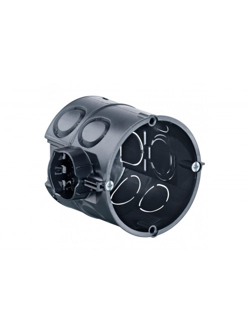 Flush mounting one-gang junction box, Depth 66 mm