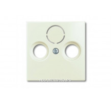 Телевизионная оконечная розетка  TV-FM-SAT, цвет Шале(белый), ABB Basic 55