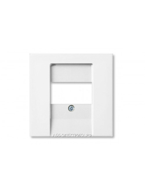 Аудиорозетка двойная, цвет Шале(белый), ABB Basic 55