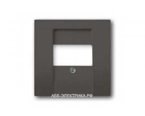 Аудиорозетка двойная, цвет Шато(черный), ABB Basic 55