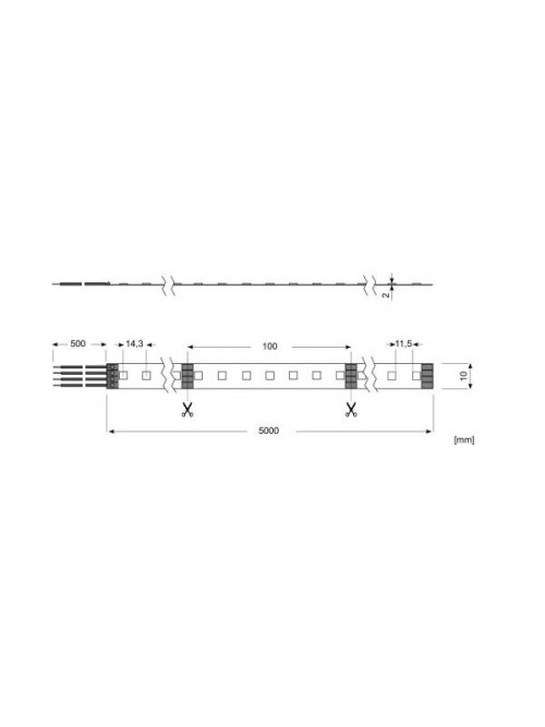 LED Star Strip 500 RGB, LED STRIP 500 S RGB/24V 50M