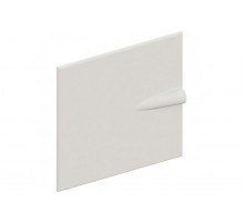 Push-on cover with central fixing, RAL 9010