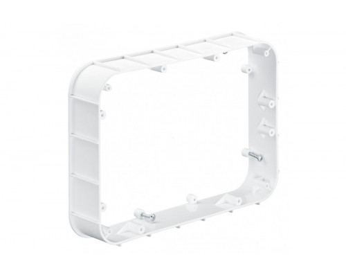 Extension pieces for extra-large flush-mounted junction boxes