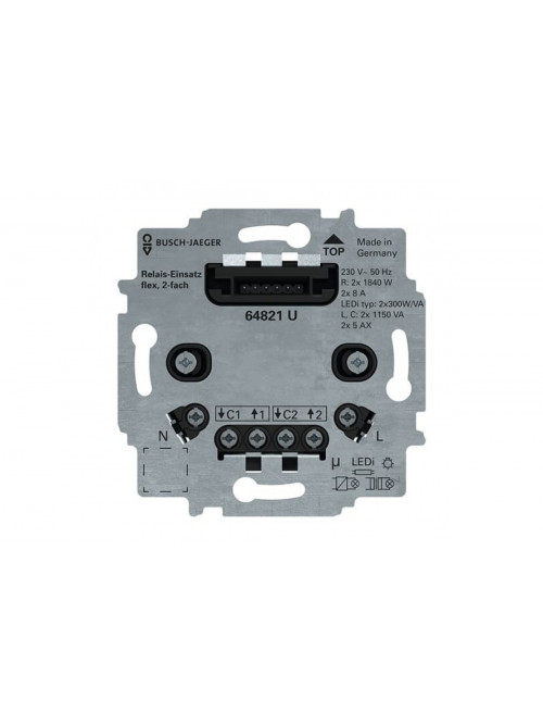 Busch-Jaeger – 64821 U Relay insert flex 2 gang(s) 230 V