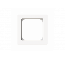 Cover plate Telecommunication inserts 50 x 50 mm studio white matt - Busch-art linear