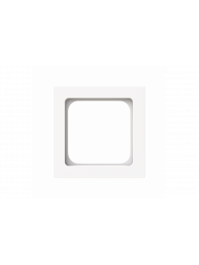 Cover plate Telecommunication inserts 50 x 50 mm studio white matt - Busch-art linear