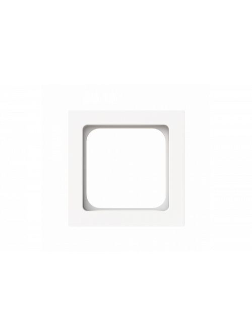 Cover plate Telecommunication inserts 50 x 50 mm studio white matt - Busch-art linear