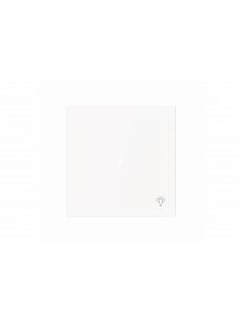 Rocker 1g light Symbol "light" studio white matt - Busch-art linear