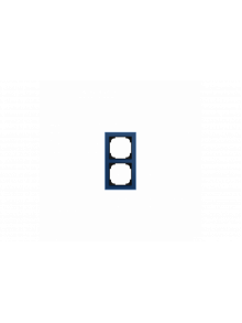 Cover Frame 2gang glass blue - Busch-art linear