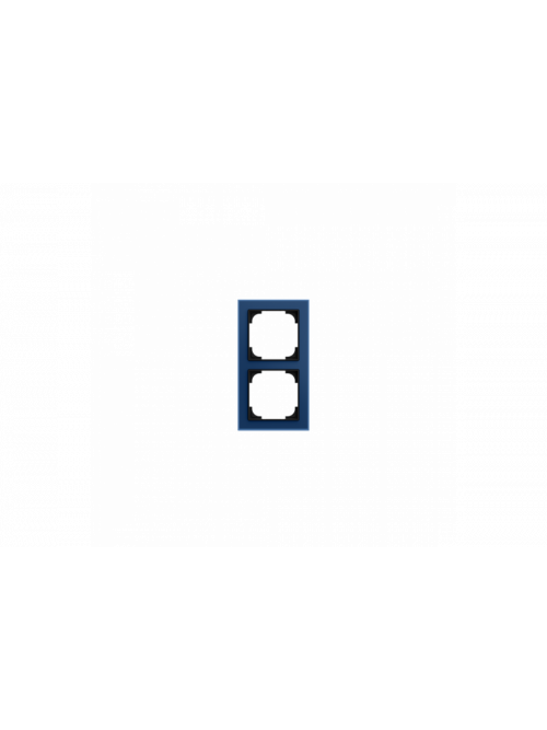 Cover Frame 2gang glass blue - Busch-art linear